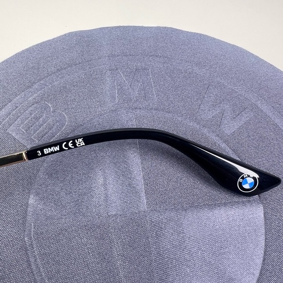 BMW 53N Blonde Havana / Shiny Gunmetal / green Lens Brown and Black Sunglasses - Picture 8 of 9